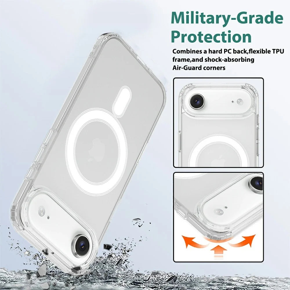 For iPhone Air Case Compatible with MagSafe TPU + Acrylic Phone Cover with Camera Control Button - 6