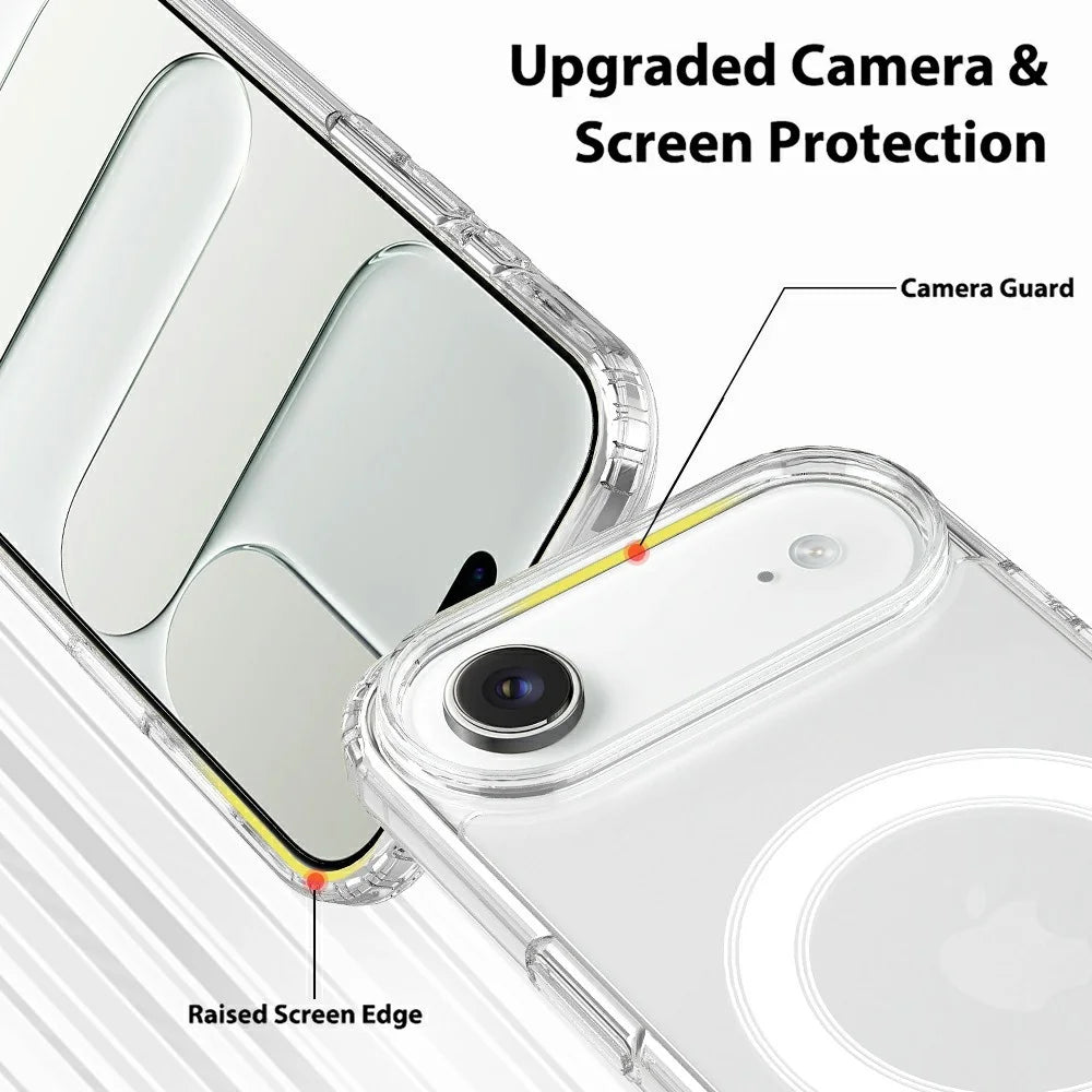 For iPhone Air Case Compatible with MagSafe TPU + Acrylic Phone Cover with Camera Control Button - 7