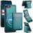 JEEHOOD For iPhone 8 4.7 inch / iPhone SE (2020) / iPhone SE (2022) / iPhone 7 4.7 inch Leather Back Cover Compatible with MagSafe  J06 Phone Case with Card Bag RFID Blocking - Blue - 1