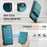 JEEHOOD For iPhone 8 4.7 inch / iPhone SE (2020) / iPhone SE (2022) / iPhone 7 4.7 inch Leather Back Cover Compatible with MagSafe  J06 Phone Case with Card Bag RFID Blocking - Blue - 5