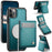 JEEHOOD For iPhone 11 Pro Max Leather Back Cover Compatible with MagSafe  J06 Phone Case with Card Bag RFID Blocking - Blue - 1
