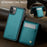 JEEHOOD For iPhone 11 Pro Max Leather Back Cover Compatible with MagSafe  J06 Phone Case with Card Bag RFID Blocking - Blue - 4