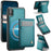 JEEHOOD For iPhone XS Max 6.5 inch Leather Back Cover Compatible with MagSafe  J06 Phone Case with Card Bag RFID Blocking - Blue - 1
