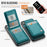 JEEHOOD For iPhone XS Max 6.5 inch Leather Back Cover Compatible with MagSafe  J06 Phone Case with Card Bag RFID Blocking - Blue - 3