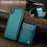 JEEHOOD For iPhone XS Max 6.5 inch Leather Back Cover Compatible with MagSafe  J06 Phone Case with Card Bag RFID Blocking - Blue - 4
