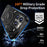 For iPhone 16 Pro Magnetic Case Ring Kickstand PC + TPU Hybrid Phone Cover - Black - 5