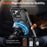 For iPhone 16 Pro Max Magnetic Case Ring Kickstand PC + TPU Hybrid Phone Cover - Black - 2