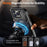 For iPhone 15 Pro Max Magnetic Case Ring Kickstand PC + TPU Hybrid Phone Cover - Black - 2