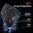 For iPhone 15 Pro Max Magnetic Case Ring Kickstand PC + TPU Hybrid Phone Cover - Black - 5
