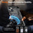 For iPhone 14 Magnetic Case Ring Kickstand PC + TPU Hybrid Phone Cover - Black - 2
