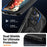 For iPhone 13 Pro Magnetic Case Ring Kickstand PC + TPU Hybrid Phone Cover - Black - 7