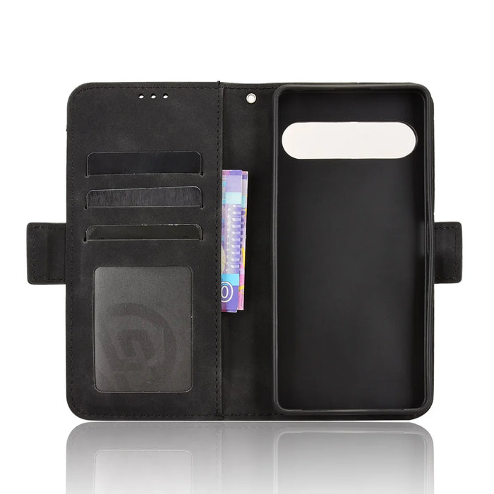 For Sony Xperia 10 VII Leather Case Phone Wallet Cover with Multiple Card Slots - Black - 5