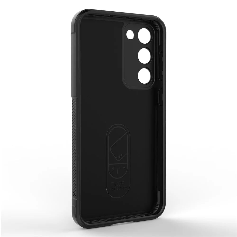 For Samsung Galaxy S23+ Anti-drop Rugged Cell Phone Case Shockproof TPU Back Cover Protector - Black - 5