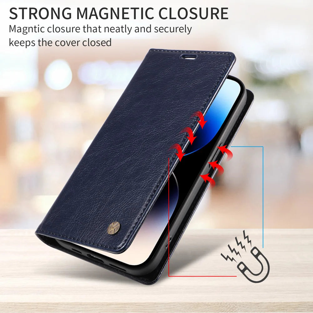 YIKATU For Realme 15 Pro 5G / Realme 15 5G Wallet Case  YK-006 Magnetic Closure Leather Phone Cover Litchi Texture - Black - 5