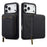 LC.IMEEKE L6 For iPhone 18 Pro / 17 Pro Magnetic Case Detachable Zipper Wallet Leather Coated PC + TPU Phone Cover - Black - 2