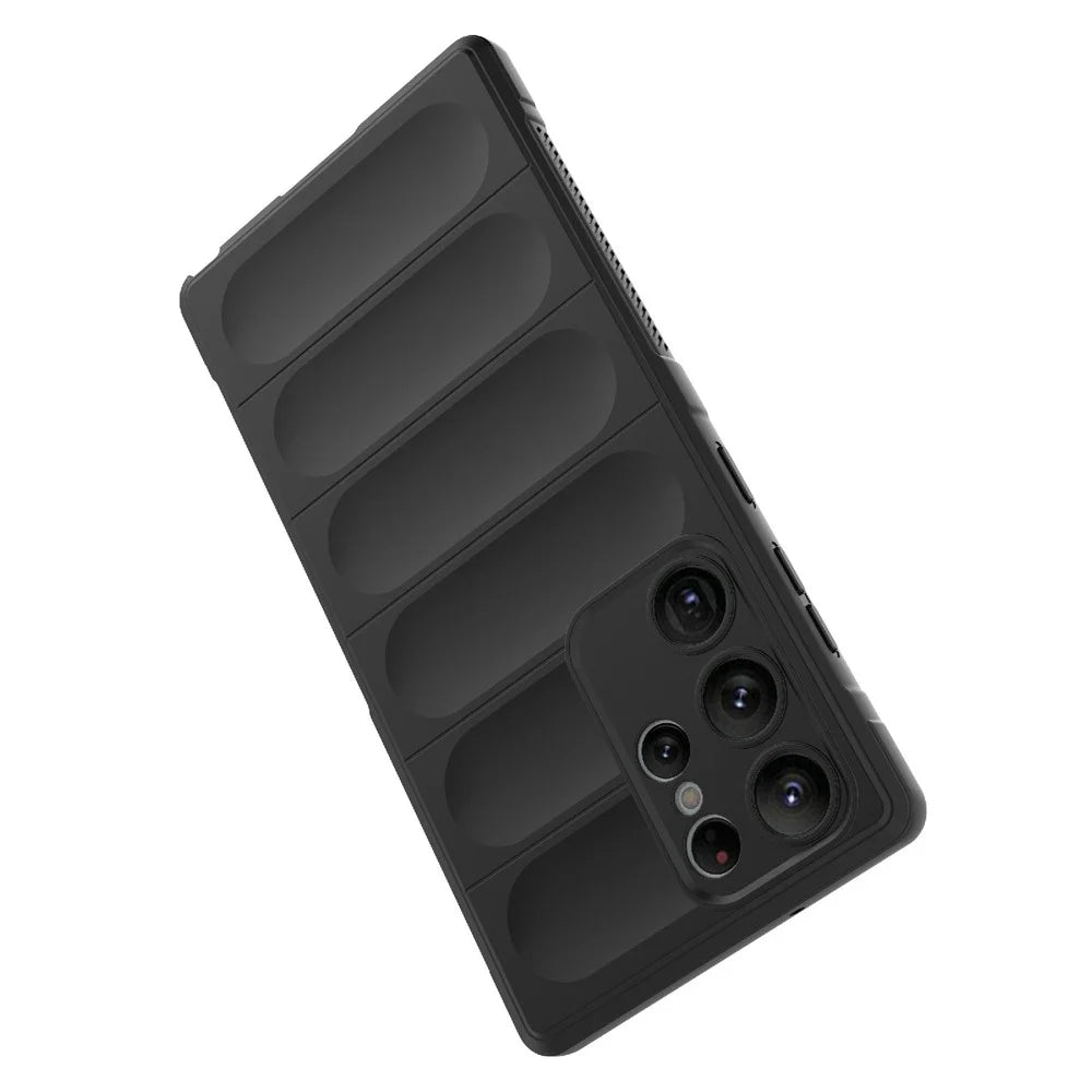 Anti-fall Phone Cover for Samsung Galaxy S23 Ultra, Soft TPU Protective Cell Phone Case - Black - 3