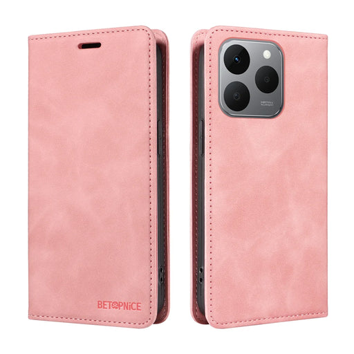 BETOPNICE For Realme 15T 5G Case  Magnetic Closure RFID Blocking Wallet Stand Leather Phone Cover - Pink - 2