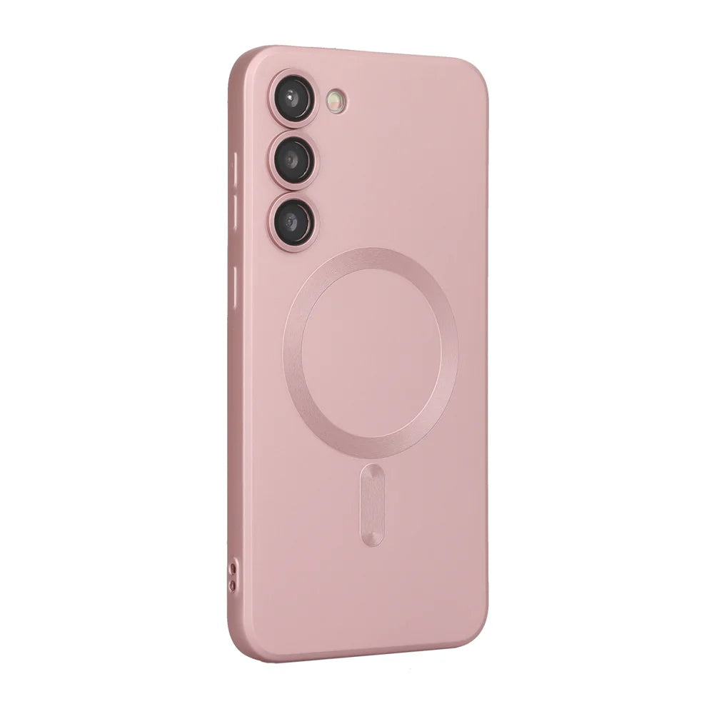 ENKAY HAT PRINCE For Samsung Galaxy A14 5G Magnetic Case   Scratch Proof TPU Phone Shell - Pink - 1