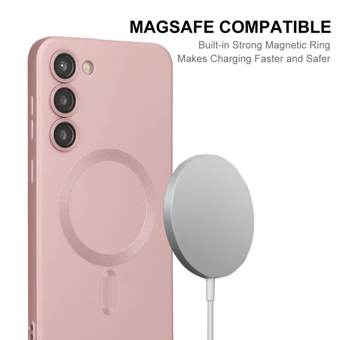 ENKAY HAT PRINCE For Samsung Galaxy A14 5G Magnetic Case   Scratch Proof TPU Phone Shell - Pink - 2
