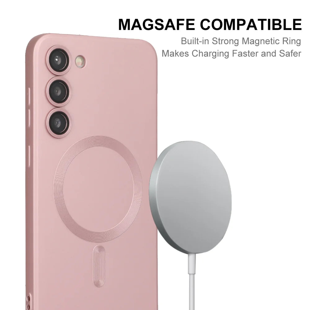 ENKAY HAT PRINCE For Samsung Galaxy A15 5G Magnetic Case   Scratch Proof TPU Phone Shell - Pink - 2