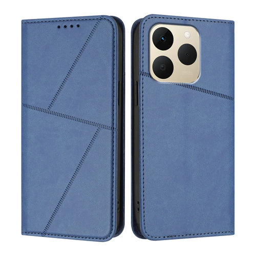 For Realme 15T 5G Wallet Case Magnetic Closure Leather Flip Phone Cover with Stand - Royal Blue - 1
