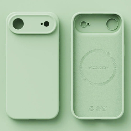 YCADEN For iPhone Air Case Compatible with MagSafe Precise Cutouts TPU Phone Back Cover - Grass Green - 1