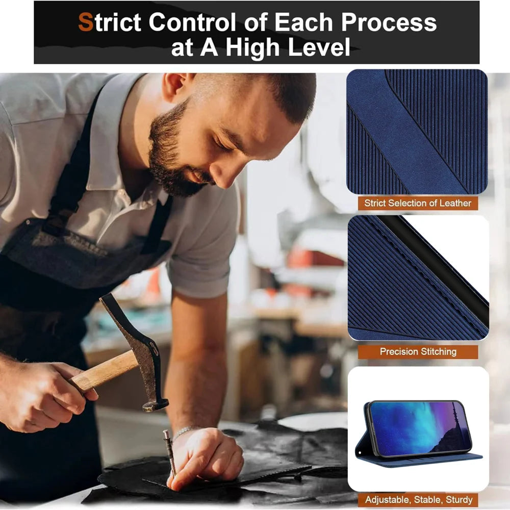 For Samsung Galaxy A16 4G / Galaxy A16 5G Phone Cover Skin-touch Feel Leather Wallet Case with Stand - Black - 2