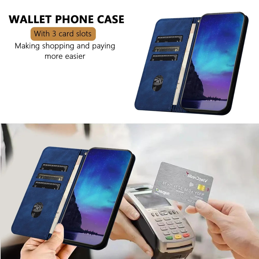 For Samsung Galaxy A16 4G / Galaxy A16 5G Phone Cover Skin-touch Feel Leather Wallet Case with Stand - Black - 3