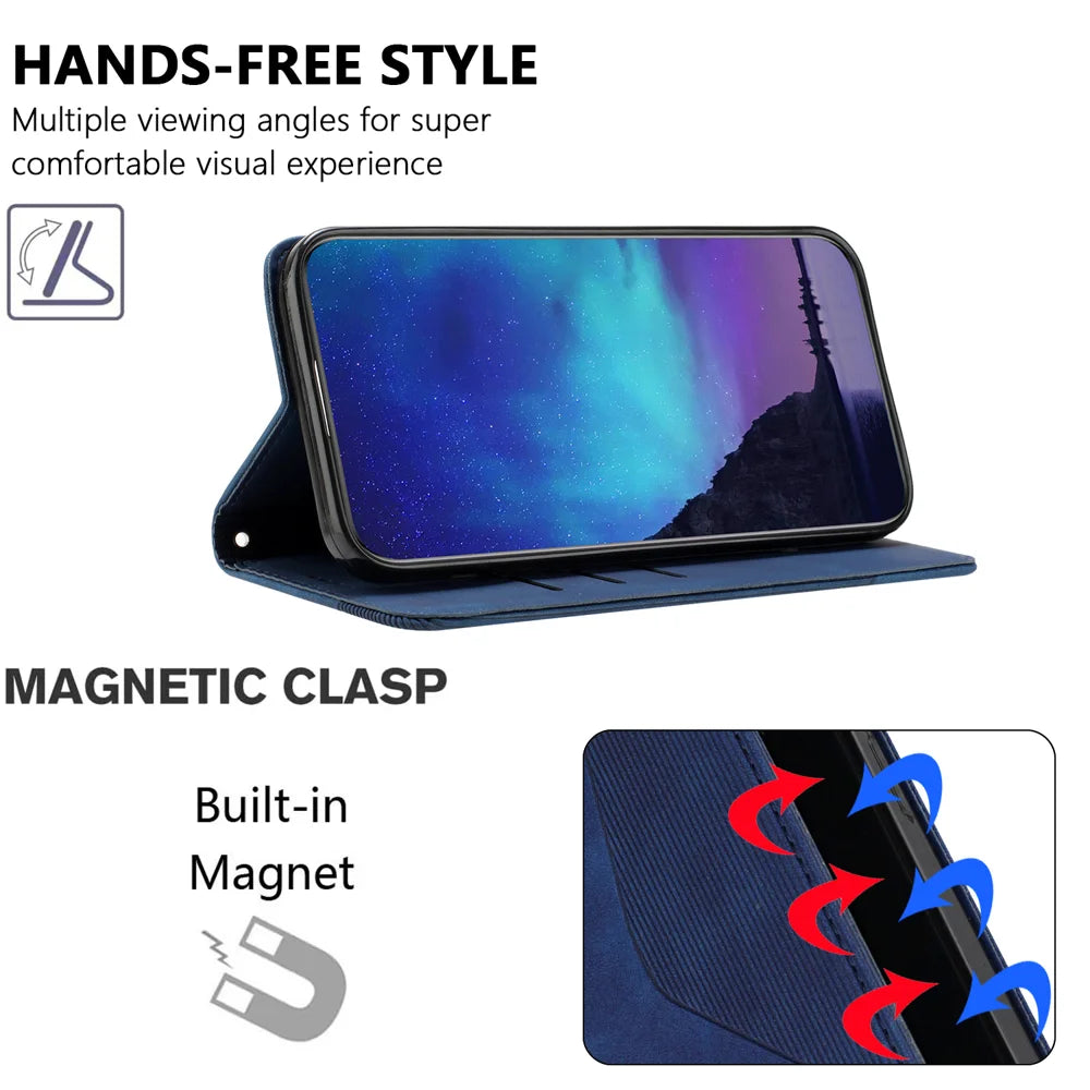 For Samsung Galaxy A16 4G / Galaxy A16 5G Phone Cover Skin-touch Feel Leather Wallet Case with Stand - Black - 4