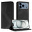 For iPhone 18 Pro Max / 17 Pro Max Phone Cover Skin-touch Feel Leather Wallet Case with Stand - Black - 1
