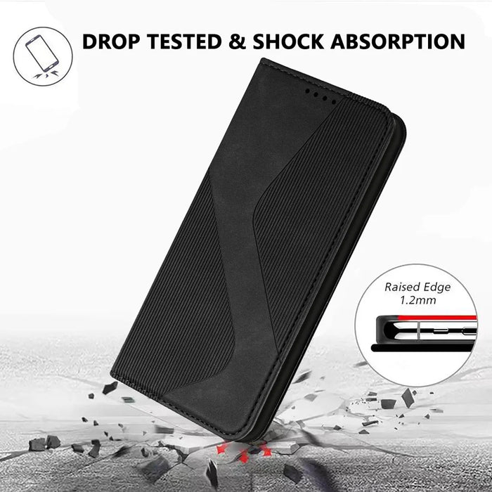 For iPhone 18 Pro Max / 17 Pro Max Phone Cover Skin-touch Feel Leather Wallet Case with Stand - Black - 5