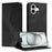 For iPhone 17 Phone Cover Skin-touch Feel Leather Wallet Case with Stand - Black - 1