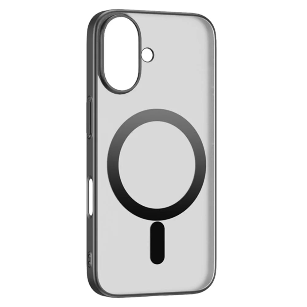 For iPhone 16 Plus Case Compatible with MagSafe Nano-Molecular Coating PC + TPU Phone Cover - Black - 3
