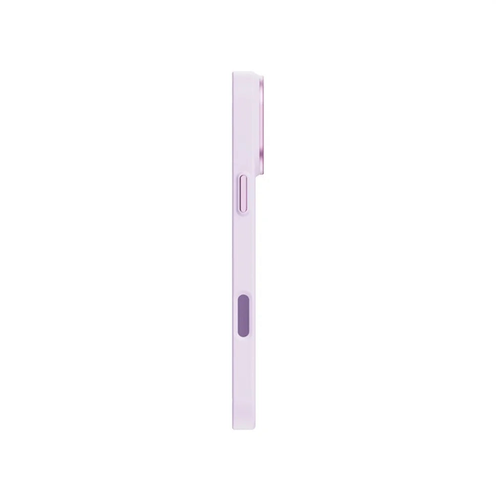 For iPhone 16 Pro Max Magnetic Case Plant-based Fiber + PC Phone Cover with Metal Lens Frame - Pink Purple - 4