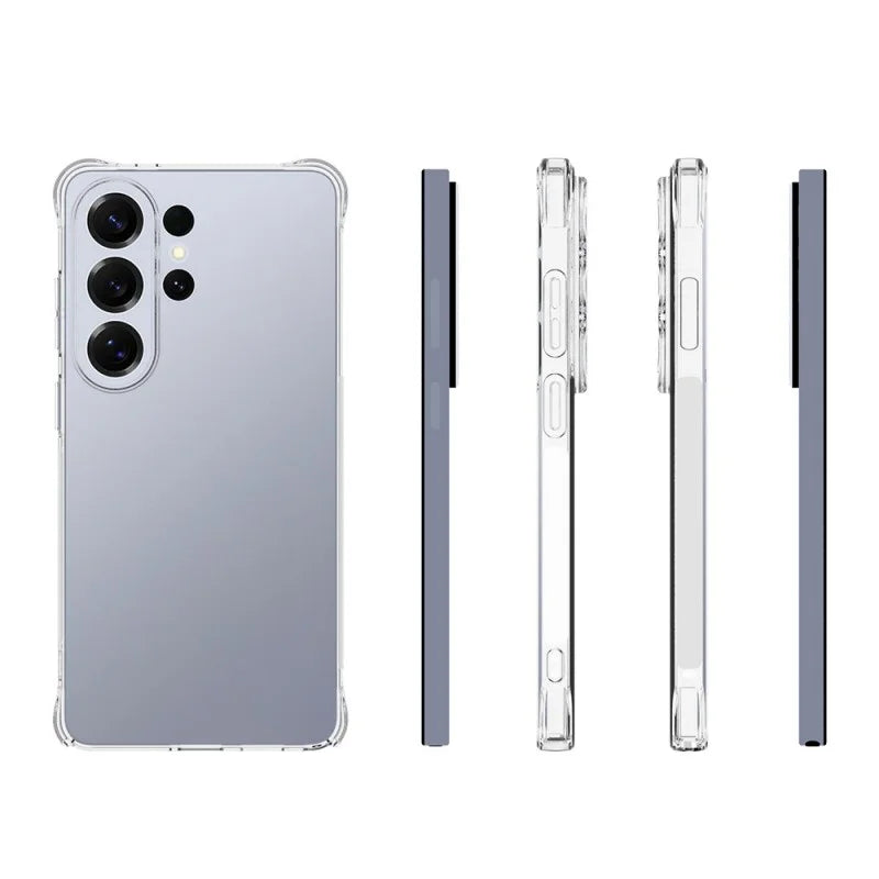 WANLONFENG For Samsung Galaxy S26 Ultra Clear TPU Case  TM Series 2.0mm Phone Back Cover - Transparent - 4
