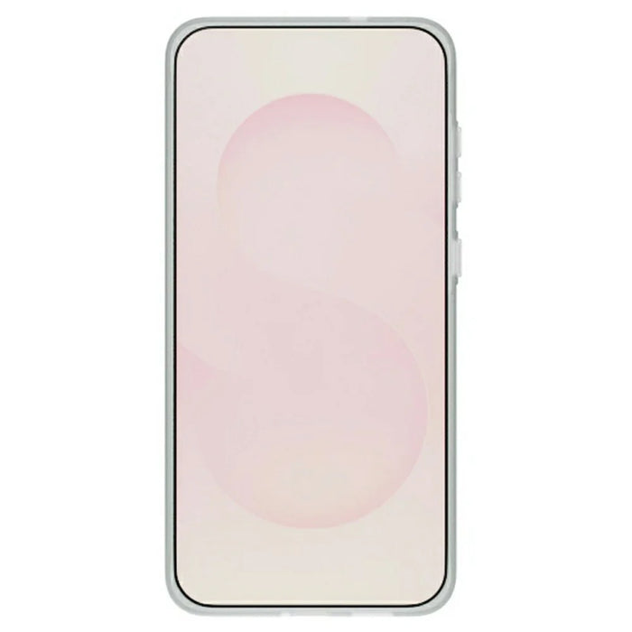 For Samsung Galaxy S24 Magnetic Case Corrugated Texture Hard PC Phone Cover - Transparent White - 2