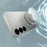 For Samsung Galaxy S24 Magnetic Case Corrugated Texture Hard PC Phone Cover - Transparent White - 4