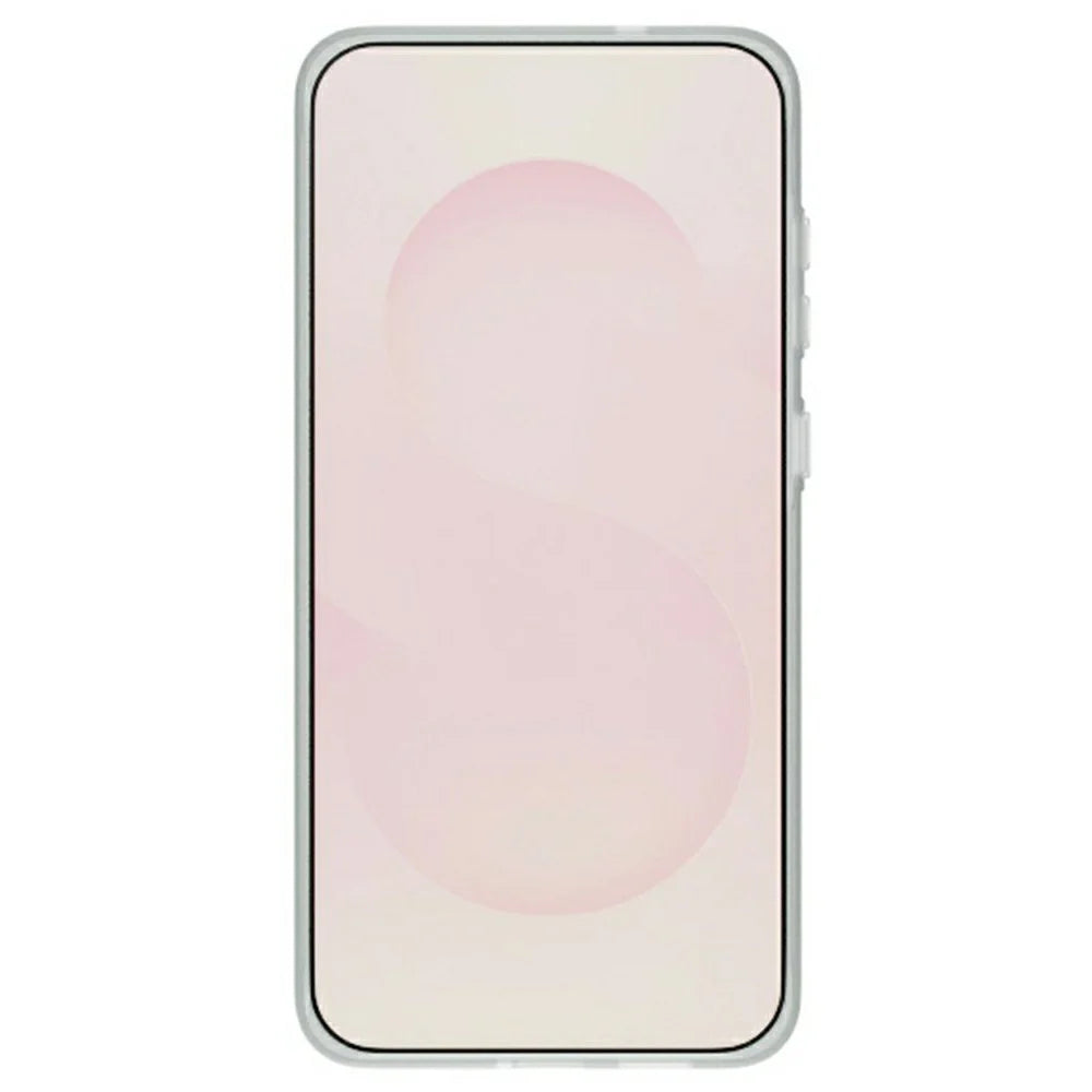 For Samsung Galaxy S25+ Magnetic Case Corrugated Texture Hard PC Phone Cover - Transparent White - 2