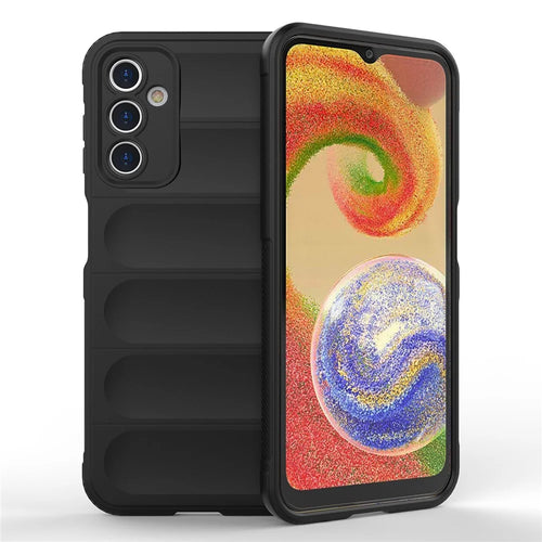 For Samsung Galaxy A14 5G / A14 4G Flexible TPU Rugged Phone Case Anti-scratch Protective Cover - Black - 1
