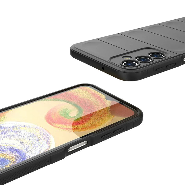 For Samsung Galaxy A14 5G / A14 4G Flexible TPU Rugged Phone Case Anti-scratch Protective Cover - Black - 6