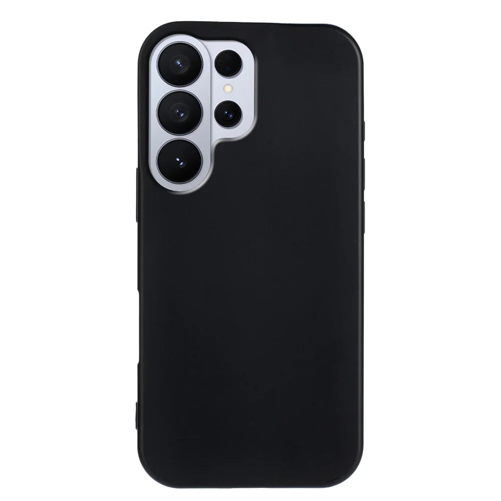 For Samsung Galaxy S26 Ultra TPU Case Soft Matte Anti-fingerprint Phone Back Cover - Black - 6