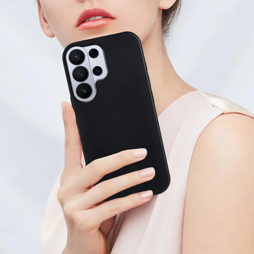 For Samsung Galaxy S26 Ultra TPU Case Soft Matte Anti-fingerprint Phone Back Cover - Black - 7
