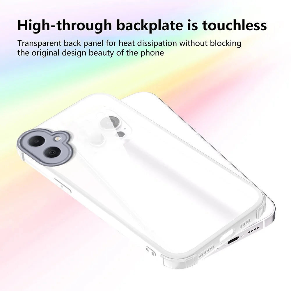For Samsung Galaxy A06 4G Case Reinforced Corner Shockproof TPU + Acrylic Phone Cover - White - 3