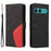 For Sony Xperia 10 VII Leather Phone Case Stand Wallet with Bi-colour Splicing Design - Black - 1