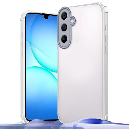 For Samsung Galaxy A18 5G / A18 4G / A17 5G / A17 4G Case Reinforced Corner Shockproof TPU + Acrylic Phone Cover - White - 1