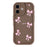 For iPhone 17 Case Aesthetic Pattern Print TPU Shockproof Phone Cover - Bow / Brown - 3