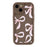 For iPhone 15 Case Aesthetic Pattern Print TPU Shockproof Phone Cover - Big Bow / Brown - 3