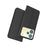 For Realme P4 5G Case PU Leather Phone Cover with Card Holder Stand - Black - 1