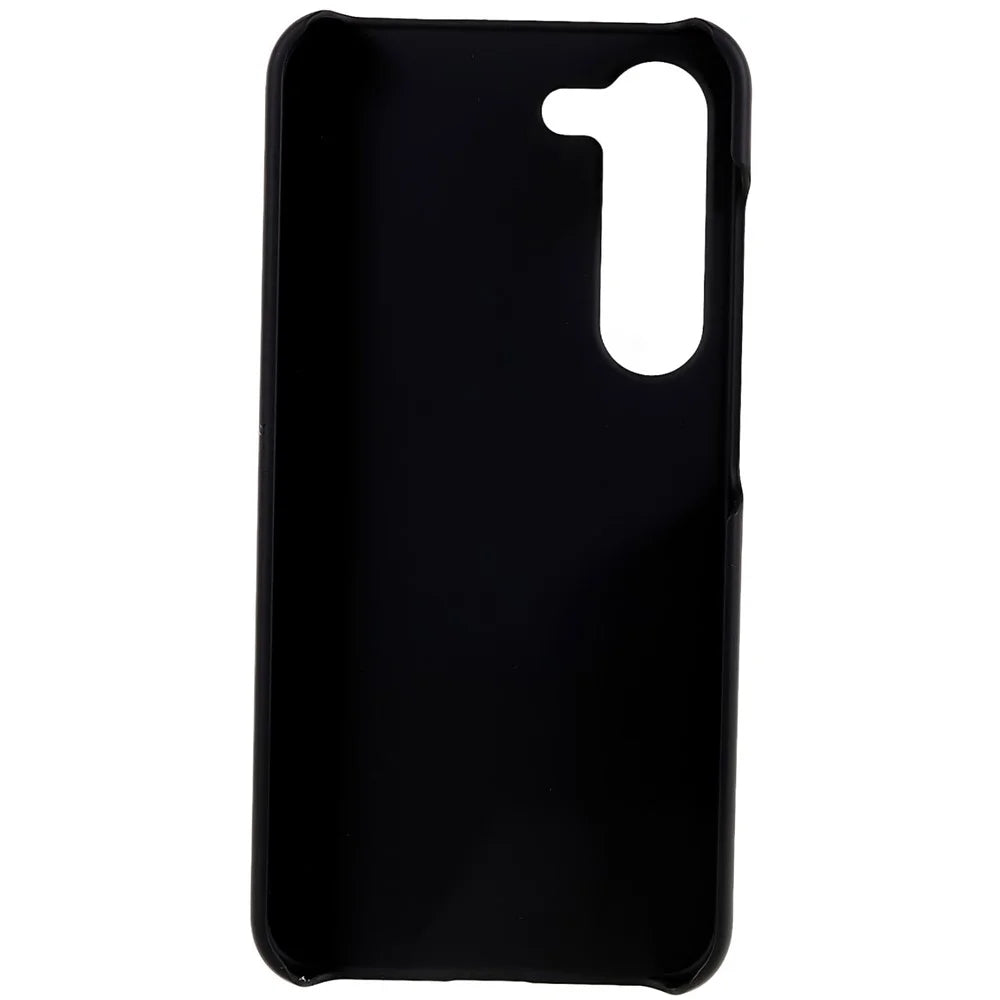 For Samsung Galaxy S23+ Hard Plastic Rubberized Glossy Phone Back Case Anti-fall Cellphone Cover - Black - 3