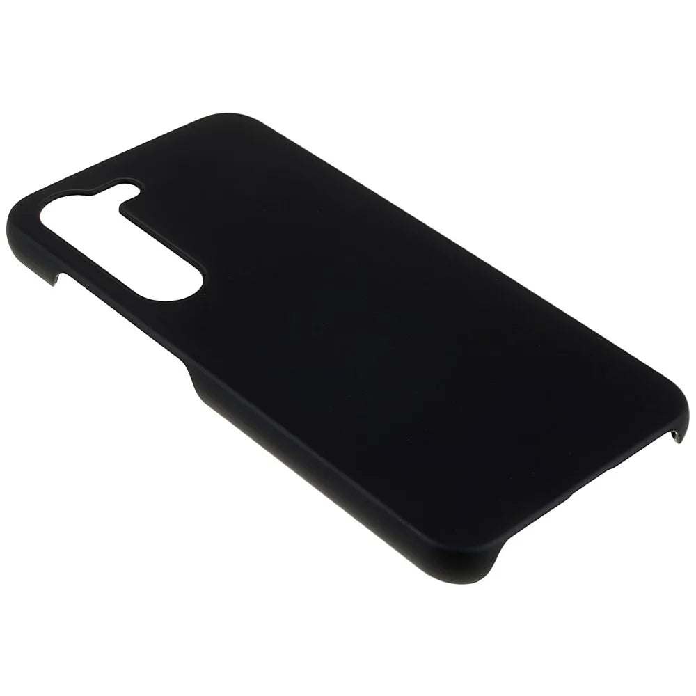 For Samsung Galaxy S23+ Hard Plastic Rubberized Glossy Phone Back Case Anti-fall Cellphone Cover - Black - 4